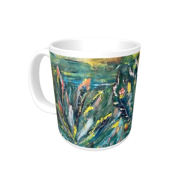 NWT Classic Ceramic Mug, 11 oz. featuring my mom's artwork - Picture 4 of 5
